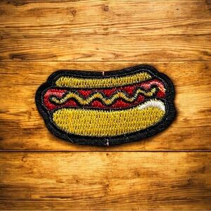 Hot Dog Embroidered Patch